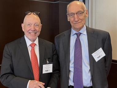 Ted Mitchell and Thomas Bailey president of Teachers College, Columbia University