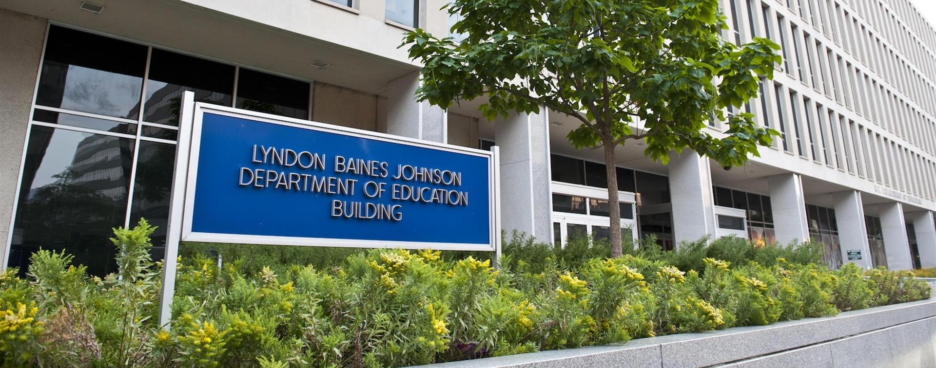 outside view of the Department of Education building in Washington, DC