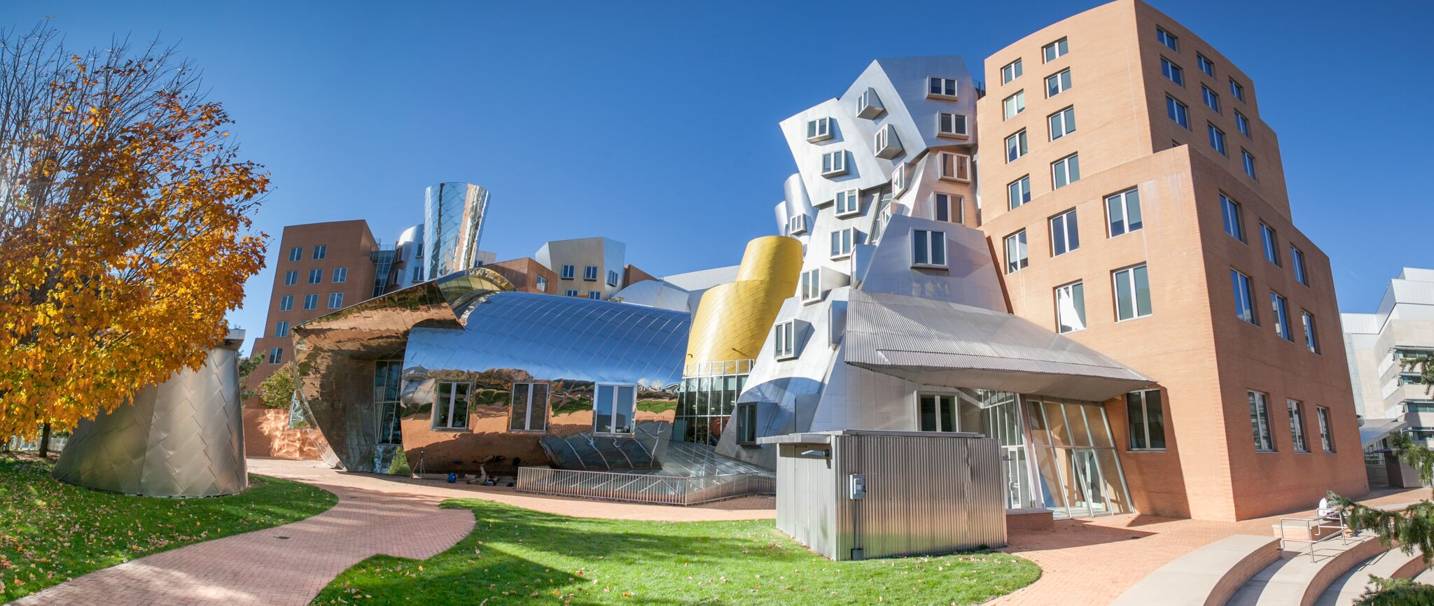 Picture of the exterior of the MIT Computer Science and Artificial Intelligence Lab.